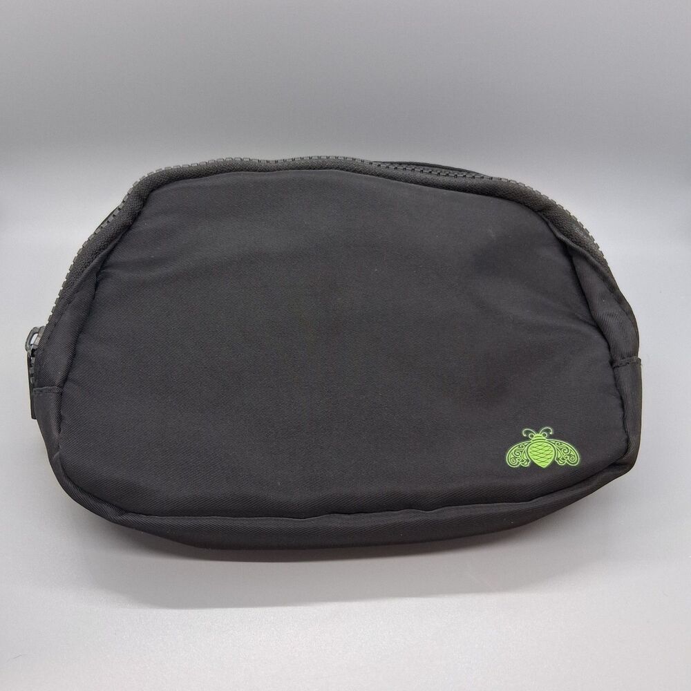 Patron Tequila Fanny Pack Waist Pouch Bag Adjustable Strap Triple Zip Pocket Blk